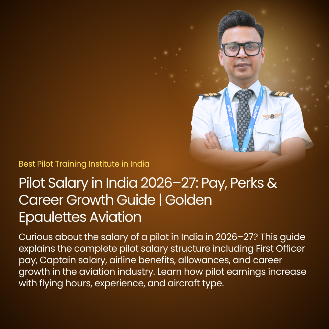 Pilot Salary in India 2026–27: Pay, Perks & Career Growth Guide | Golden Epaulettes Aviation